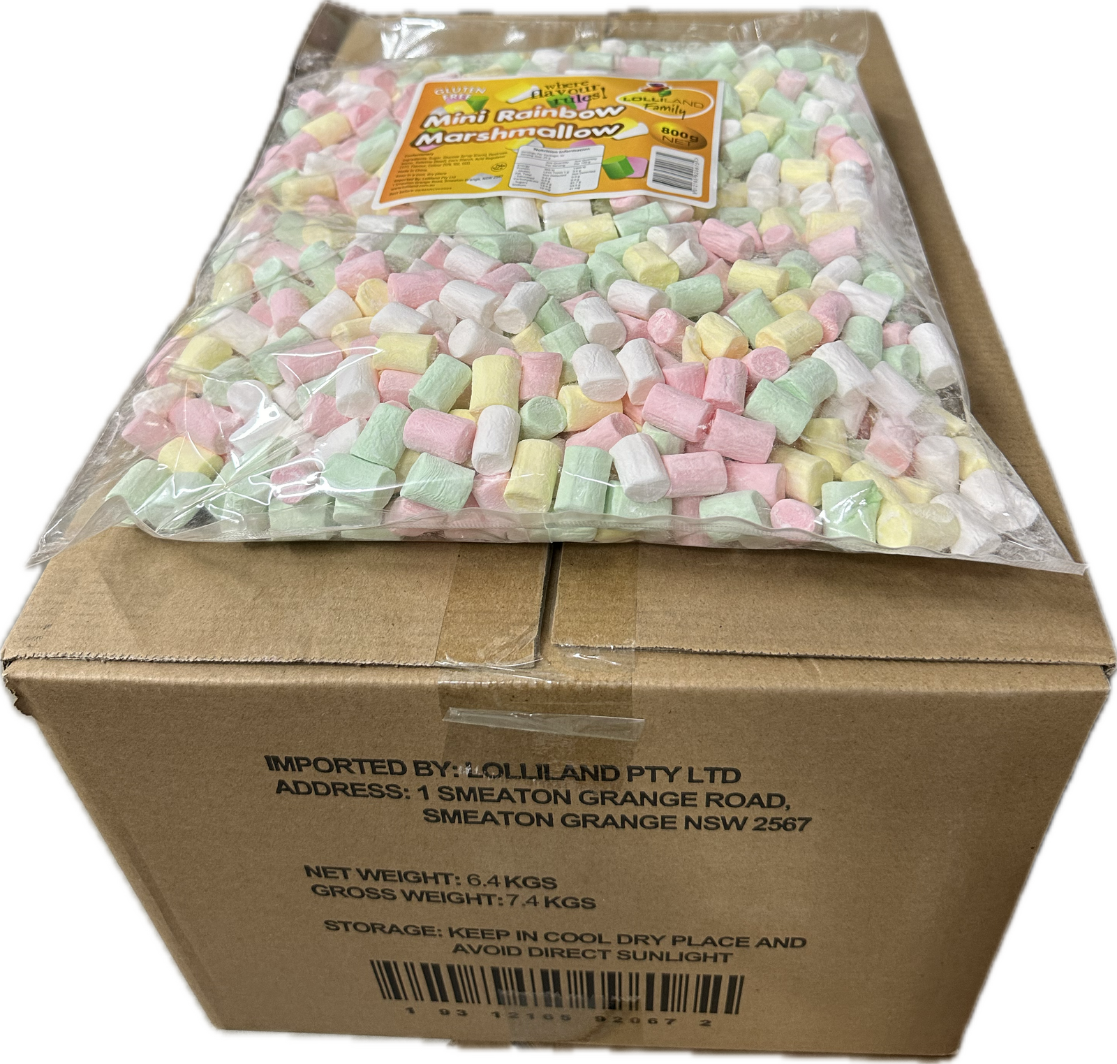 Big Blue Marshmallows with Multicoloured Centres Halal Party