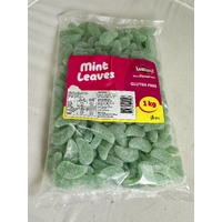 Spearmint Leaves 1kg Bulk Lollies Bag - Mint leaves Lolliland