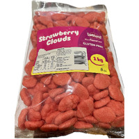 Red Clouds - Strawberry 1kg Bulk Lollies Bag for Lolly Buffet - Lolliland