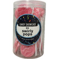 Swirly Pops - Pink - Tub of 24x12g - Carton of 12