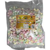 Rainbow Mini Marshmallows 800g - Bulk Lollies