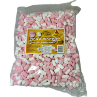 Mini Marshmallows - Pink & While 800g - Bulk Lollies