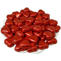 Chocolate Hearts - Red 500g