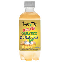 Organic Kombucha Tea - Ginger - Sugar Free Drinks - 350ml  Box of 12 ( Best Before - April 22, 2025 )